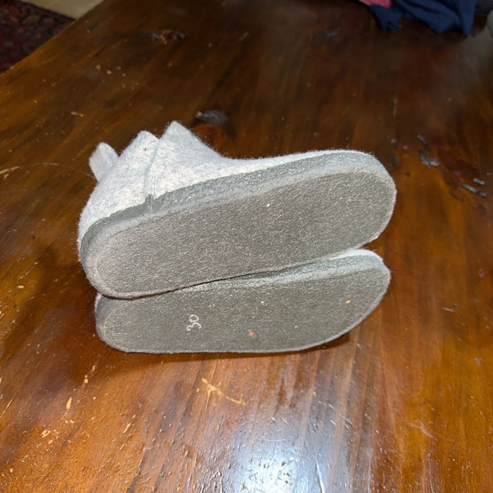 BIRKENSTOCK ANDERMATT SHEARLING ANTHRACITE LIGHT GREY🦋 - Picture 7 of 11